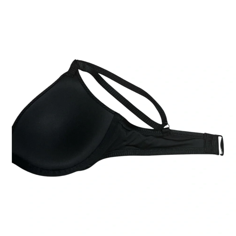 Victoria's‎ Secret Pink Black Swim Super Push-Up Underwire Cheeky Bikini Set- M